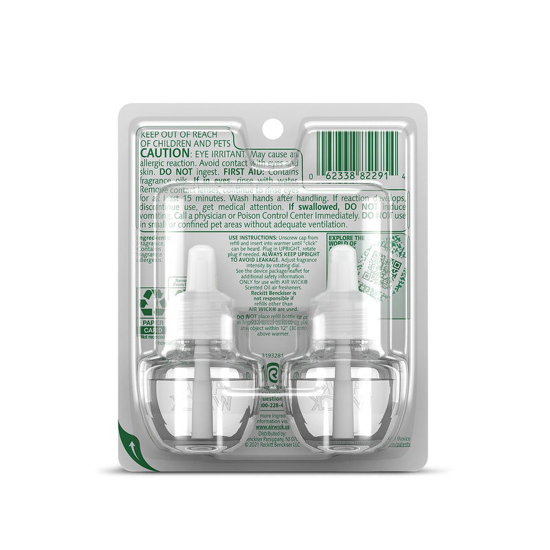 Air Wick Essential Oil Refills, Snuggle Fresh Linen, 0.67 oz., 2/Pack (6233882291)