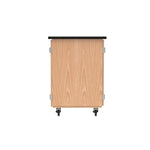 DWI Micro-Charge Station Wood Veneer Table with Storage