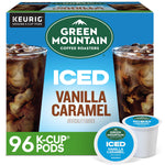 Green Mountain Brew-Over-Ice Vanilla Caramel Iced Coffee Keurig® K-Cup® Pods, 0.4 oz., 96/Box (390283CT)