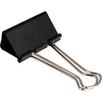 ACCO Large Binder Clips, 1.06" Capacity, Black, 12 Clips/Pack (72100)