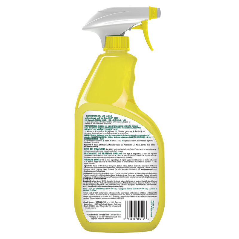 Simple Green Cleaner & Degreaser, Lemon Scent, 24 oz. (SMP14002)