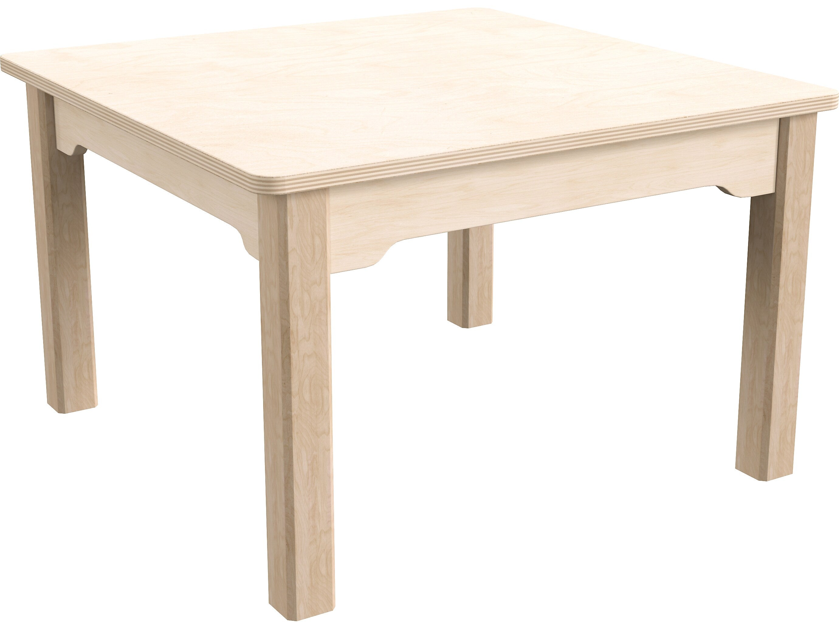 Flash Furniture Bright Beginnings Hercules Square Table, 23.5" x 23.5", Beech (MK-ME088007-GG)