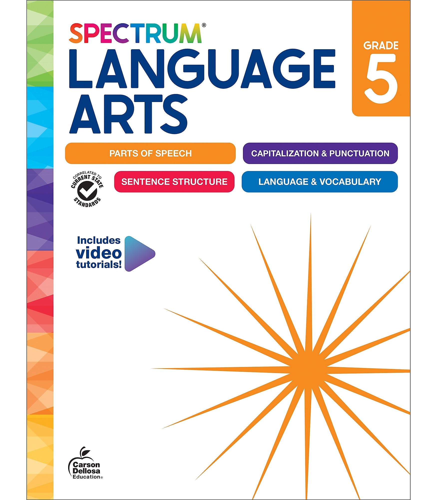 Carson-Dellosa Spectrum Language Arts Workbook, Grade 5
