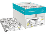 Lettermark Colors 30% Recycled 8.5" x 14" Colored Paper, 20 Lbs., Canary, 500 Sheets/Ream, 10 Reams/Carton (94292)