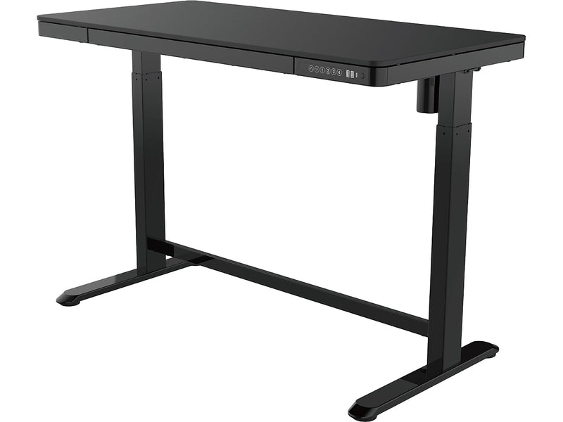 FlexiSpot EW8 48"W Rectangular Adjustable Metal Standing Desk, Black (EW8B)