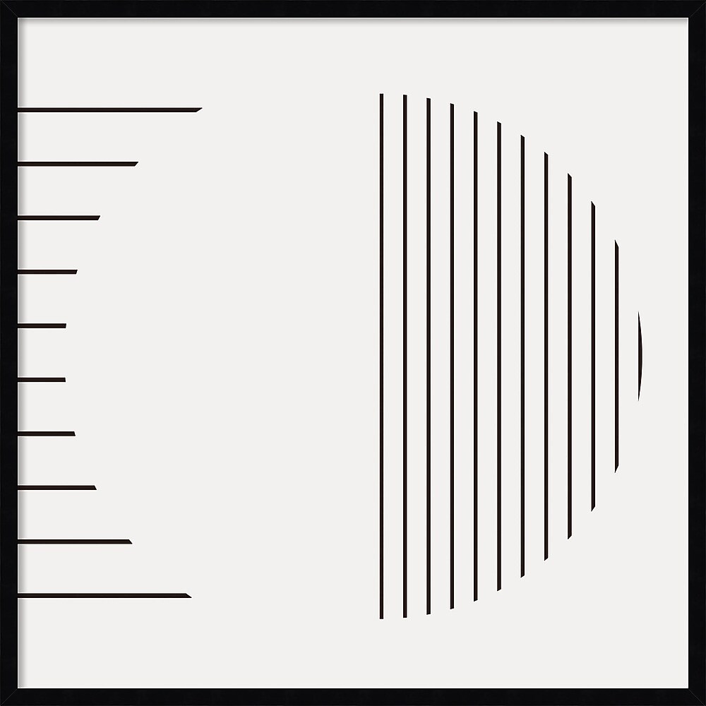 Amanti Art Modern Statement Stripes 1 by The Creative Bunch Studio Wood Framed Wall Art Print, 33" x 33" (A42677159953)