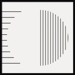 Amanti Art Modern Statement Stripes 1 by The Creative Bunch Studio Wood Framed Wall Art Print, 33" x 33" (A42677159953)