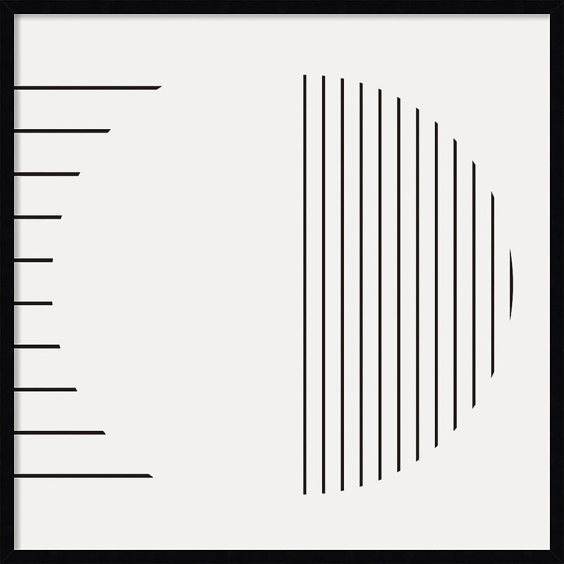 Amanti Art Modern Statement Stripes 1 by The Creative Bunch Studio Wood Framed Wall Art Print, 33" x 33" (A42677159953)