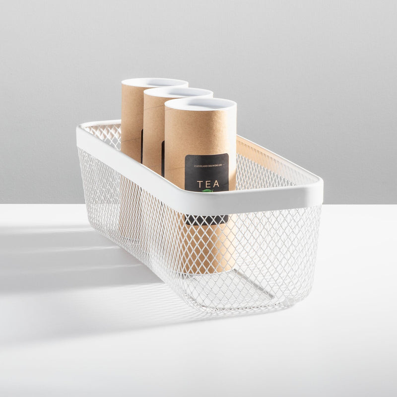 mDesign Steel Organizer, Matte White (25961)