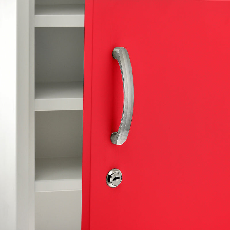 Viva Comfort Steel Medical Storage Cabinet with Dual Key Lock, 1.16 cu. ft. (999-06-RED)