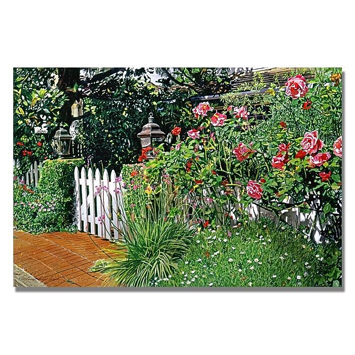 Trademark Fine Art 'Lantern Gate' 16" x 24" Canvas Art