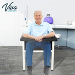 Viva Comfort Antimicrobial Phlebotomy Blood Drawing Chair, 350 lbs. Capacity, Black (ADI997-02-BLK-MK)