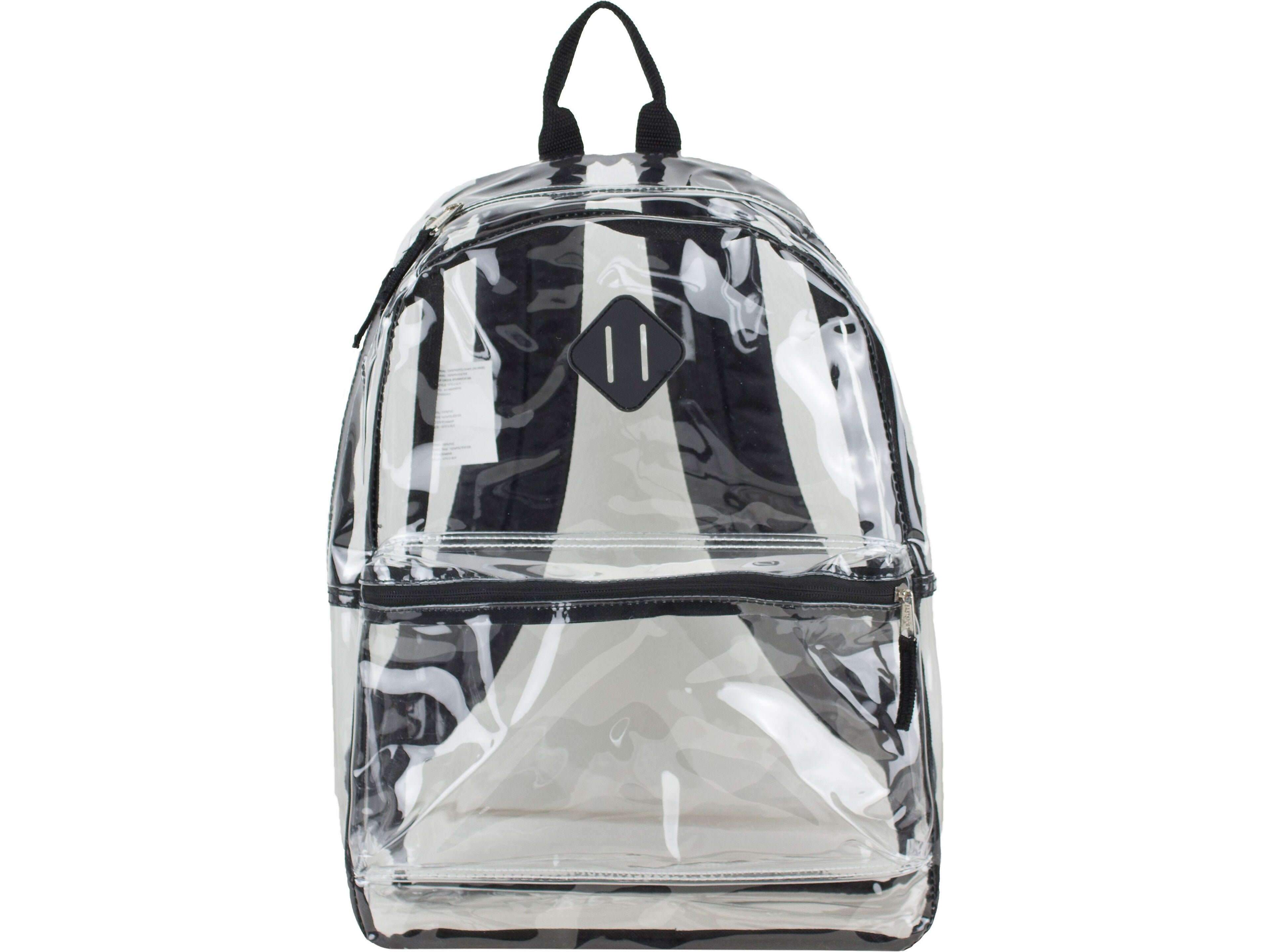 Eastsport Backpack, Medium, Clear/Black (197912-BLK)