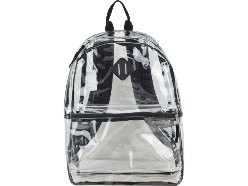 Eastsport Backpack, Medium, Clear/Black (197912-BLK)