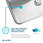 Elkay Gourmet 19" Single Basin Drop In Stainless Steel Kitchen Sink (LRADQ1918650)