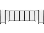 Versare The Room Divider 360 Freestanding Folding Portable Partition, 72"H x 300"W, Opal Fluted Polycarbonate (1272906)