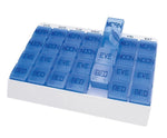 Apex Medical Seven Day Medi Tray Pill Organizers, White/Blue (CHL70027L)