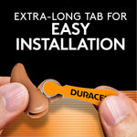 Duracell Size 13 Orange Hearing Aid Batteries, 16/Pack (DURDA13B16ZM09)