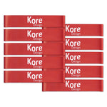 Kore Design Chair Fidget Latex Kick Bands, Red, 10/Pack (KD-KB1000)