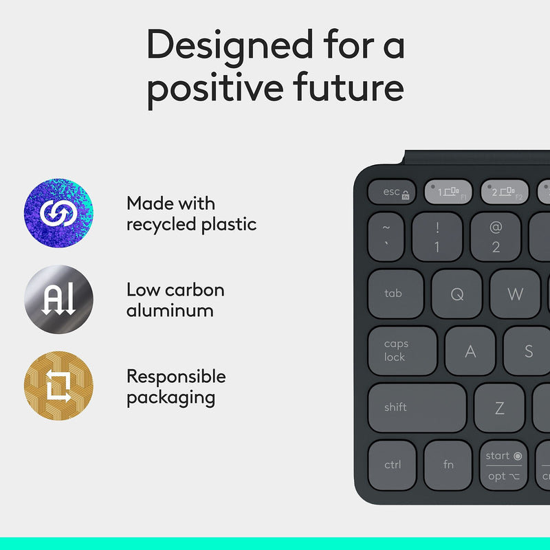 Logitech Keys-To-Go 2 Wireless Keyboard, Graphite (920-012867)