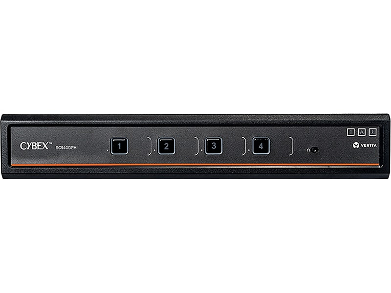 Vertiv Cybex Secure DPH SC940DPH-400 USB DisplayPort HDMI 4-Port KVM Switch