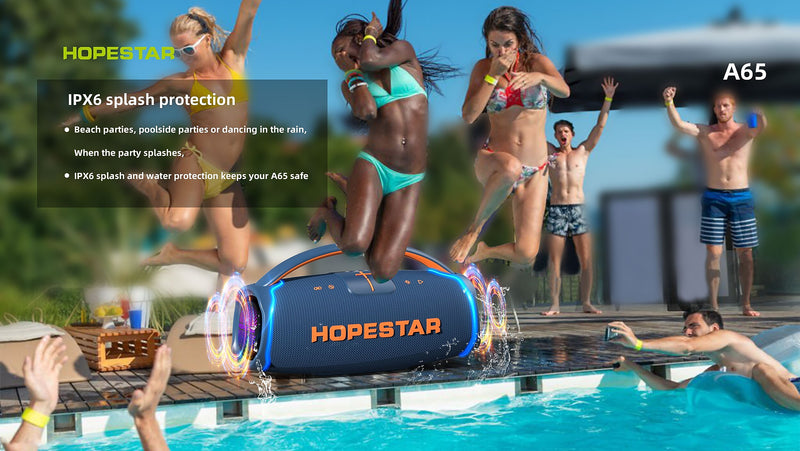 Worryfree Gadgets Hopestar Wireless Bluetooth 300W Portable Speaker, Water Resistant, Camo (WA65-CMO)