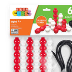Junior Learning Bead Cubes and Laces, 61 Pieces/Pack (JRLMC115)