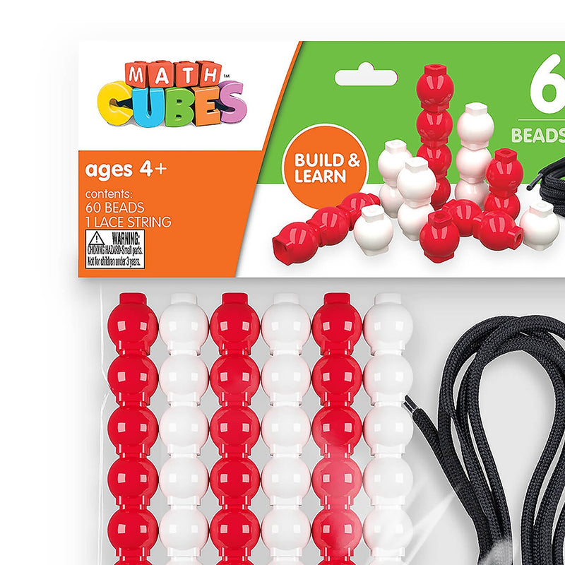 Junior Learning Bead Cubes and Laces, 61 Pieces/Pack (JRLMC115)