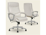 Thomasville Furniture Josephine Ergonomic Bonded Leather Swivel Manager Chair, Beige (60071-CRM)