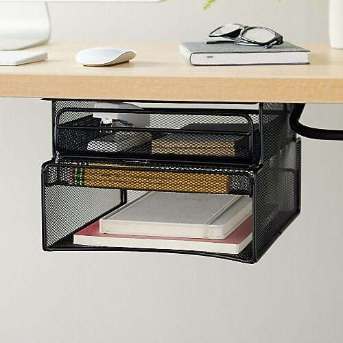 Safco Hanging Metal Desk Organizer, Black (SAF3244BL)