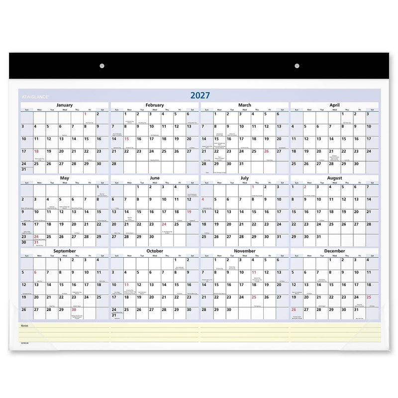 2026 AT-A-GLANCE QuickNotes 21.75" x 17" Monthly Desk Pad Calendar (SK700-00-26)