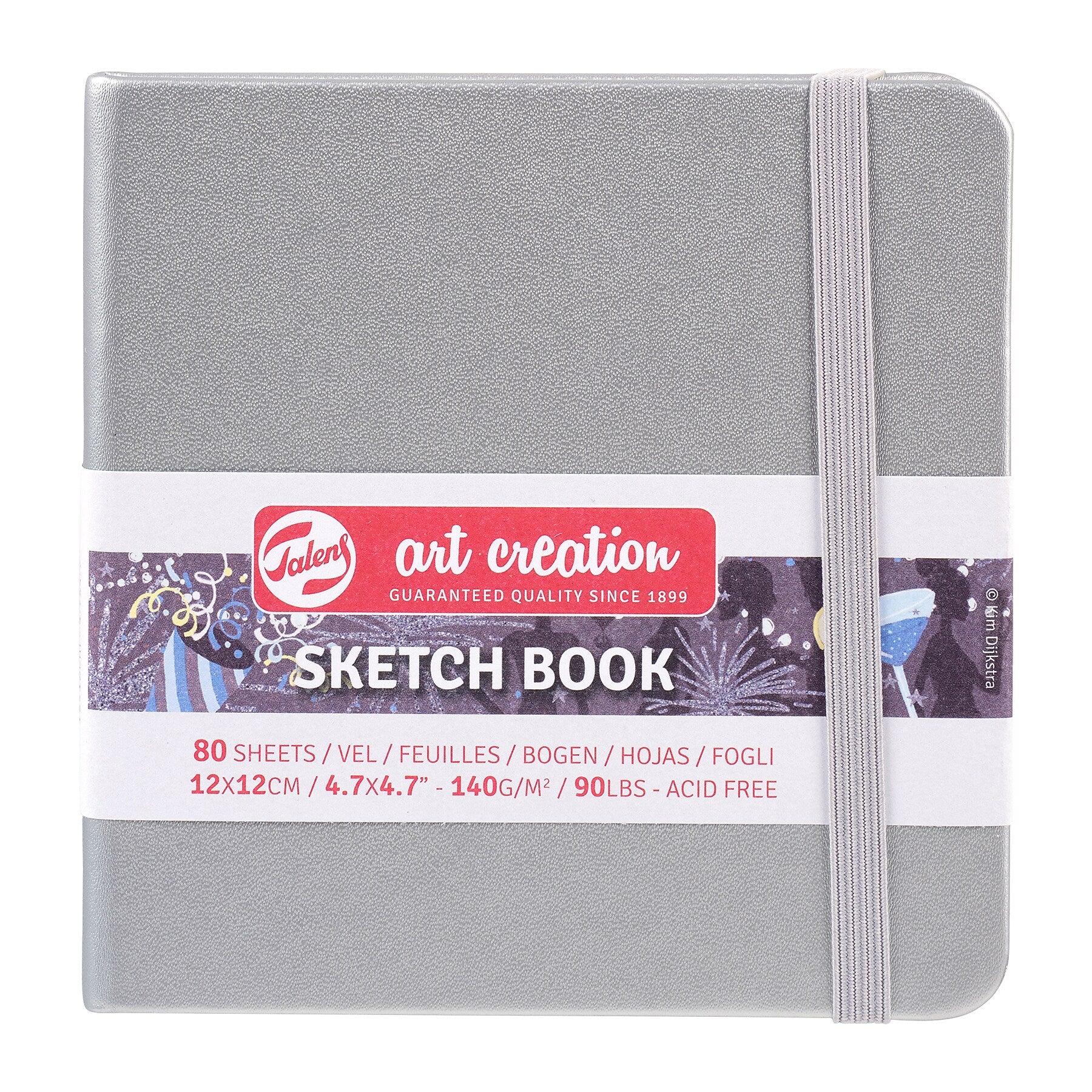 Talens Art Creation 4.7" x 4.7" Sketch Book, 80 Sheets/Book, 5/Bundle (TLN9314044M-5)