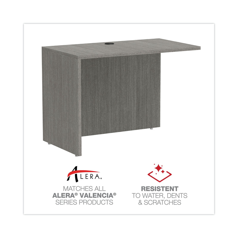 Alera Alera Valencia Series Reversible Return/Bridge Shell, 42w x 23.63d x 29.5h, Gray