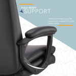 Click365 Ergonomic Bonded Leather Swivel Executive Chair, Black (CCHR10024B)