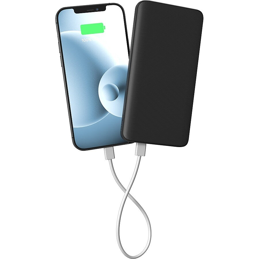 Mophie USB-A/USB-C Power Bank, 20W, 10000 mAh, Black (401108800)