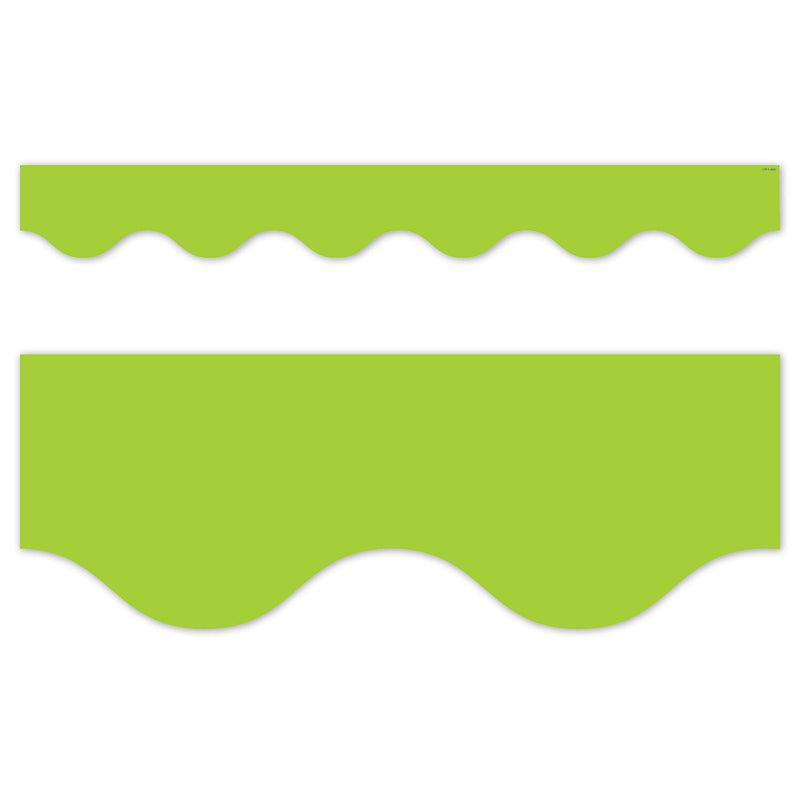 Creative Teaching Press Core Decor EZ Border, 3" x 2', Lime Wavy, 24/Pack, 3 Packs/Bundle (CTP11064-3)