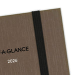 2026 AT-A-GLANCE Plan. Write. Remember. 5" x 8.25" Daily Planner, Paperboard Cover, Brown/Orange (70-6201-30-26)