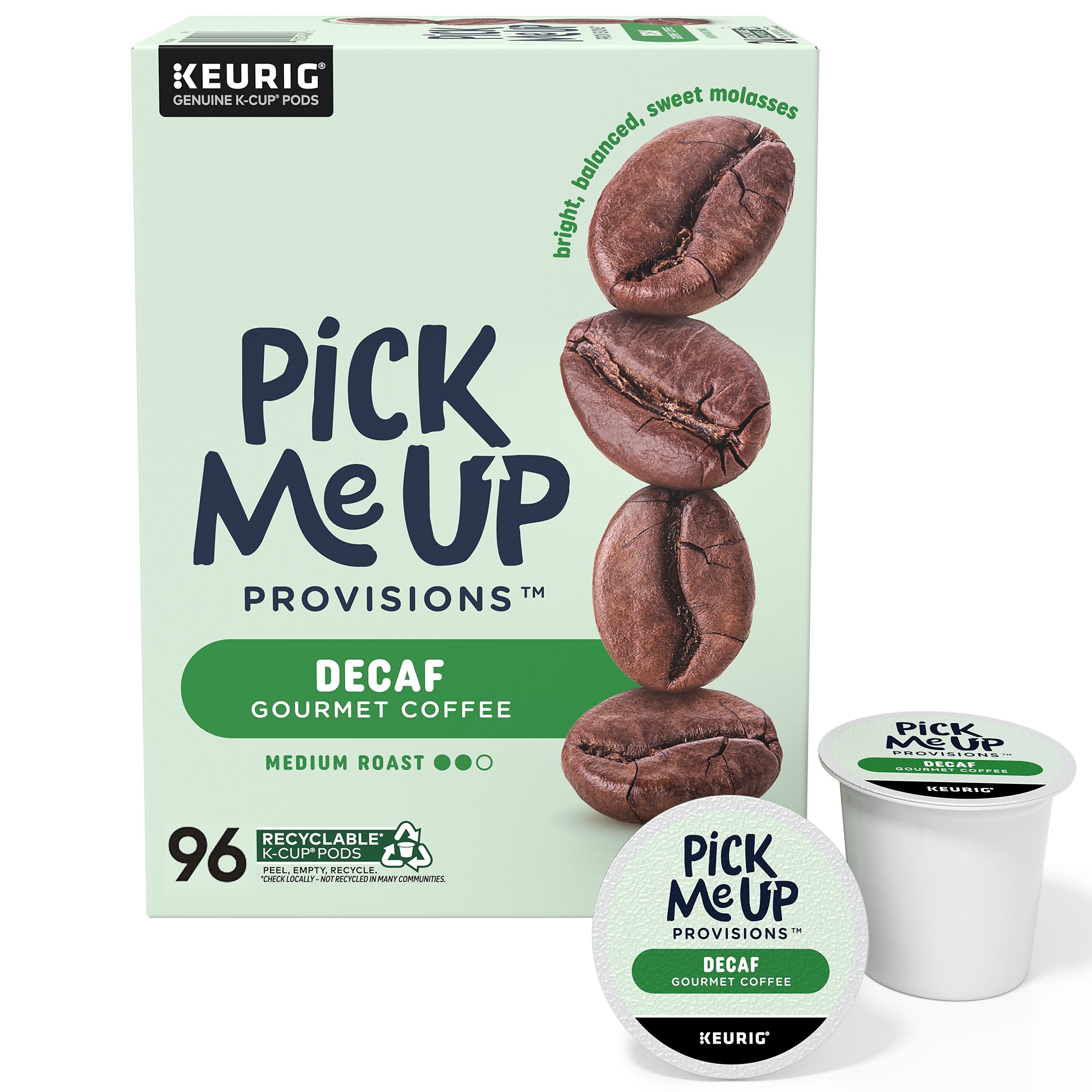 Pick Me Up Provisions™ Decaf Coffee Keurig® K-Cup® Pods, Medium Roast, 96/Carton (PM62435CT)