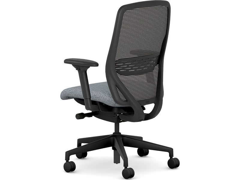 HON Nucleus Fabric/Mesh Swivel Task Chair, Basalt/Black (HNR1KD.Y2.STC.A.H.IM.APX25.BL.SB.T)