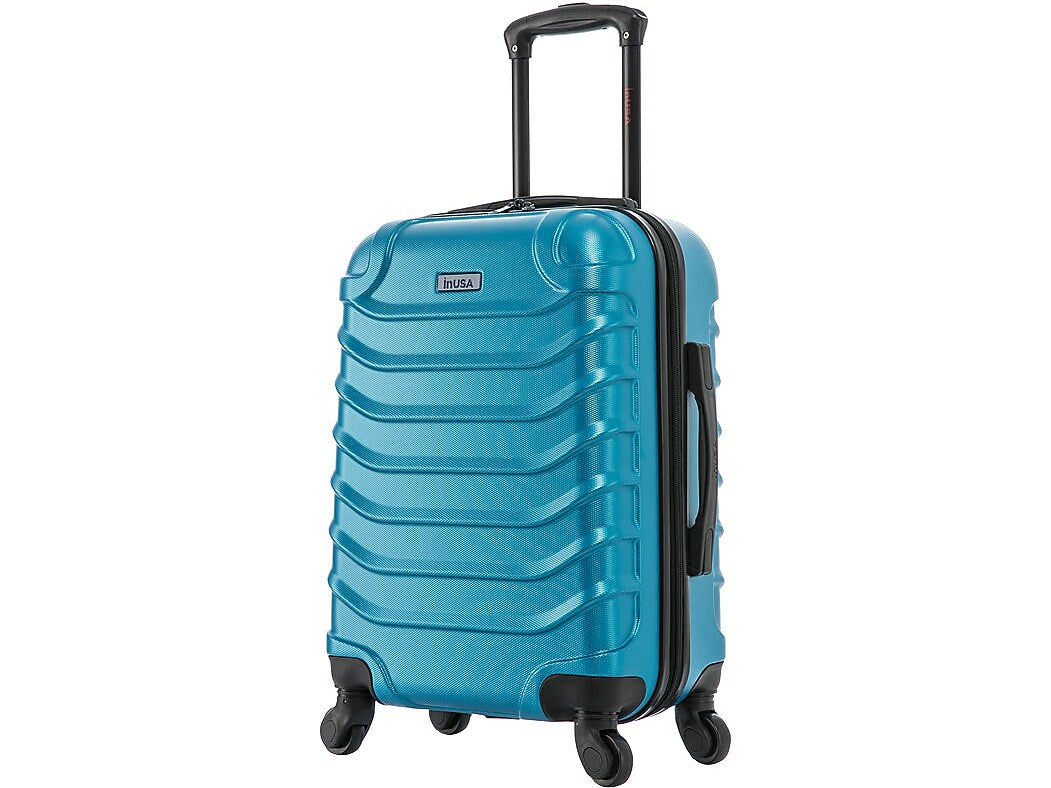 InUSA Endurance 24" Hardside Suitcase, 4-Wheeled Spinner, TSA Checkpoint Friendly, Teal (IUEND00M-TEA)