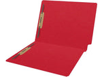 Medical Arts Press Heavy-Duty End Tab File Folder, Straight Cut, Letter-Size, Red, 40/Box (S-09459-RED)