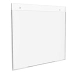 Deflecto Classic Image Document Holder, 8.5" x 11", Horizontal, Wall Mounted, Clear Plastic (68301)
