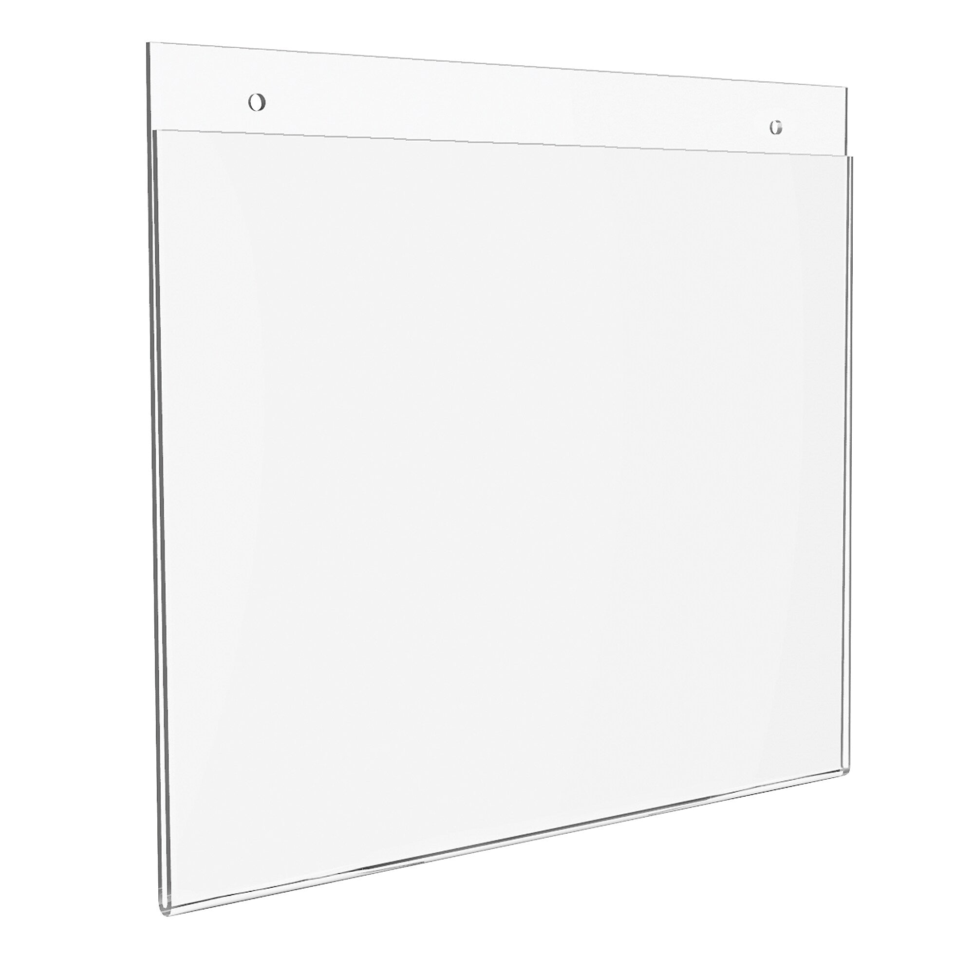 Deflecto Classic Image Document Holder, 8.5" x 11", Horizontal, Wall Mounted, Clear Plastic (68301)