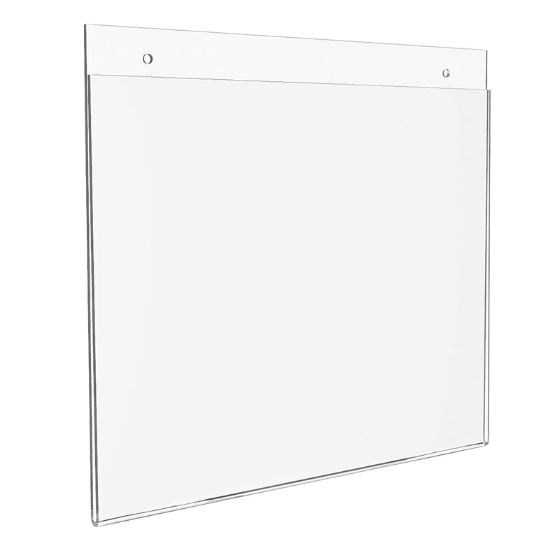 Deflecto Classic Image Document Holder, 8.5" x 11", Horizontal, Wall Mounted, Clear Plastic (68301)