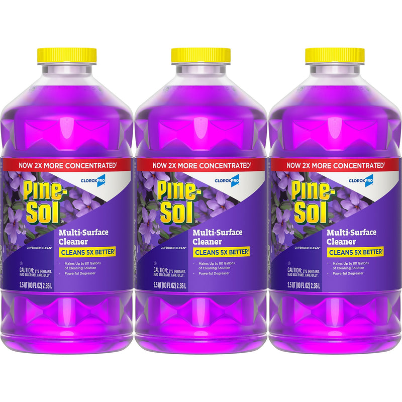 Pine-Sol Multi-Surface Cleaner/Degreaser, Lavender Clean Scent, 80 Fl. Oz. 3/Carton (60608CT)