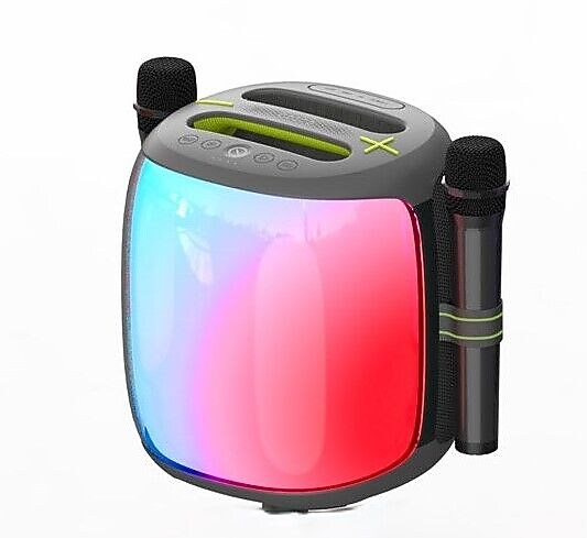 Worryfree Gadgets Party 500 Wireless Bluetooth Portable Speaker, Water Resistant, Gray (WPB500-GRY)