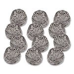 Scotch-Brite Heavy Duty Stainless Steel Scrubber, Gray/Silver, 12 Pads/Pack (84)