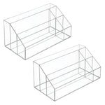 iDESIGN 5-Compartment 2-Piece Plastic Drawer Organizer, Clear, 2 Piece (29107M2)
