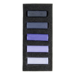 Rembrandt Soft Pastels Micro Sets, Deep Violets, 5/Set, 3 Sets/Bundle (RBX31820506-3)