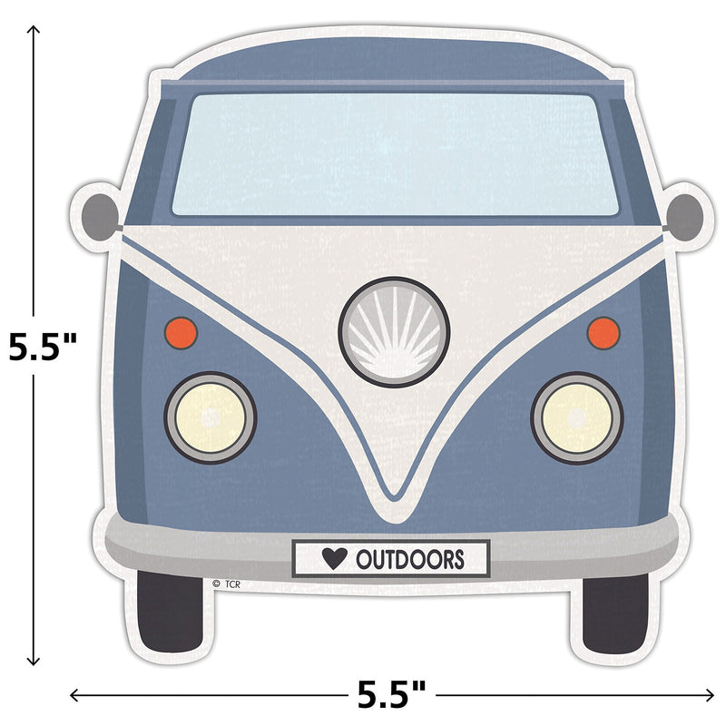 Teacher Created Resources Moving Mountains Road Trip Camper Vans Accents, 30/Pack, 3 Packs/Bundle (TCR9238-3)